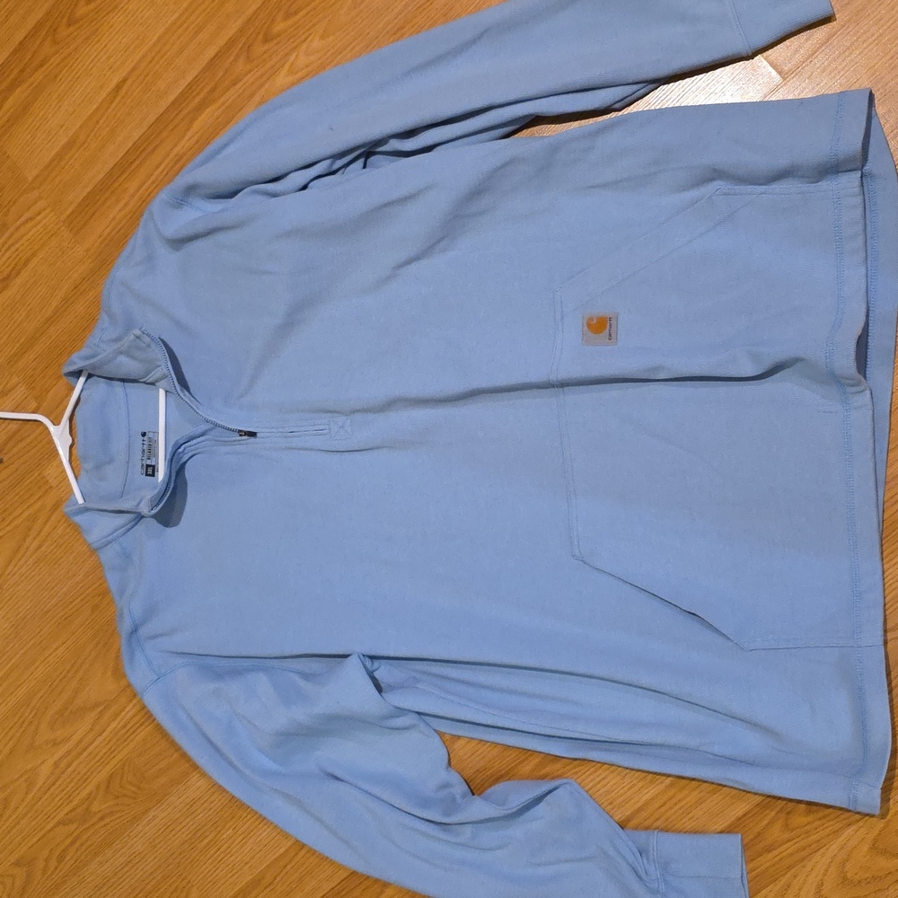 Carhartt Sky Blue Quarter-Zip Pullover 3XL